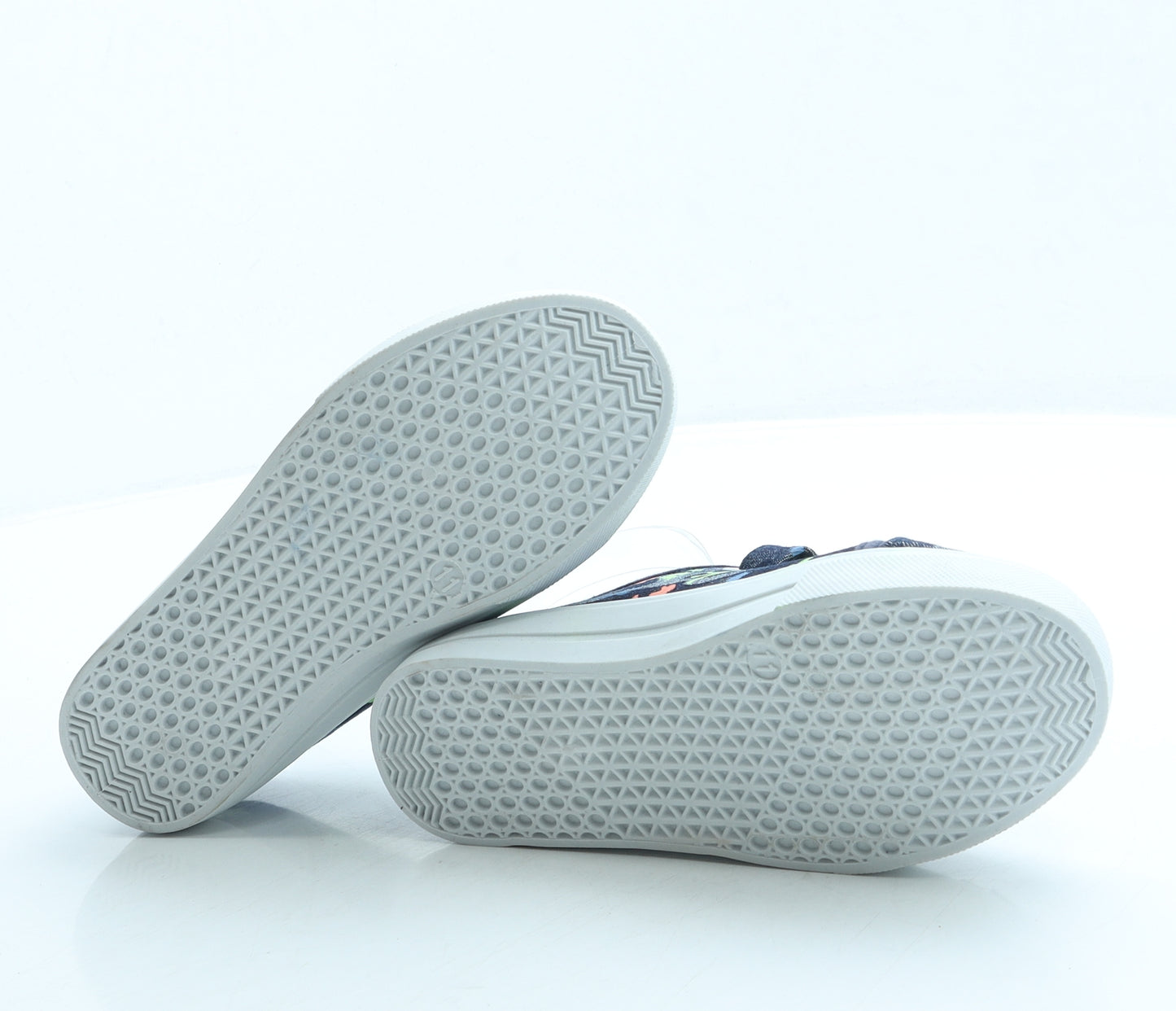 Matalan Boys Blue Geometric Fabric Trainer UK 11 29 - Dinosaur