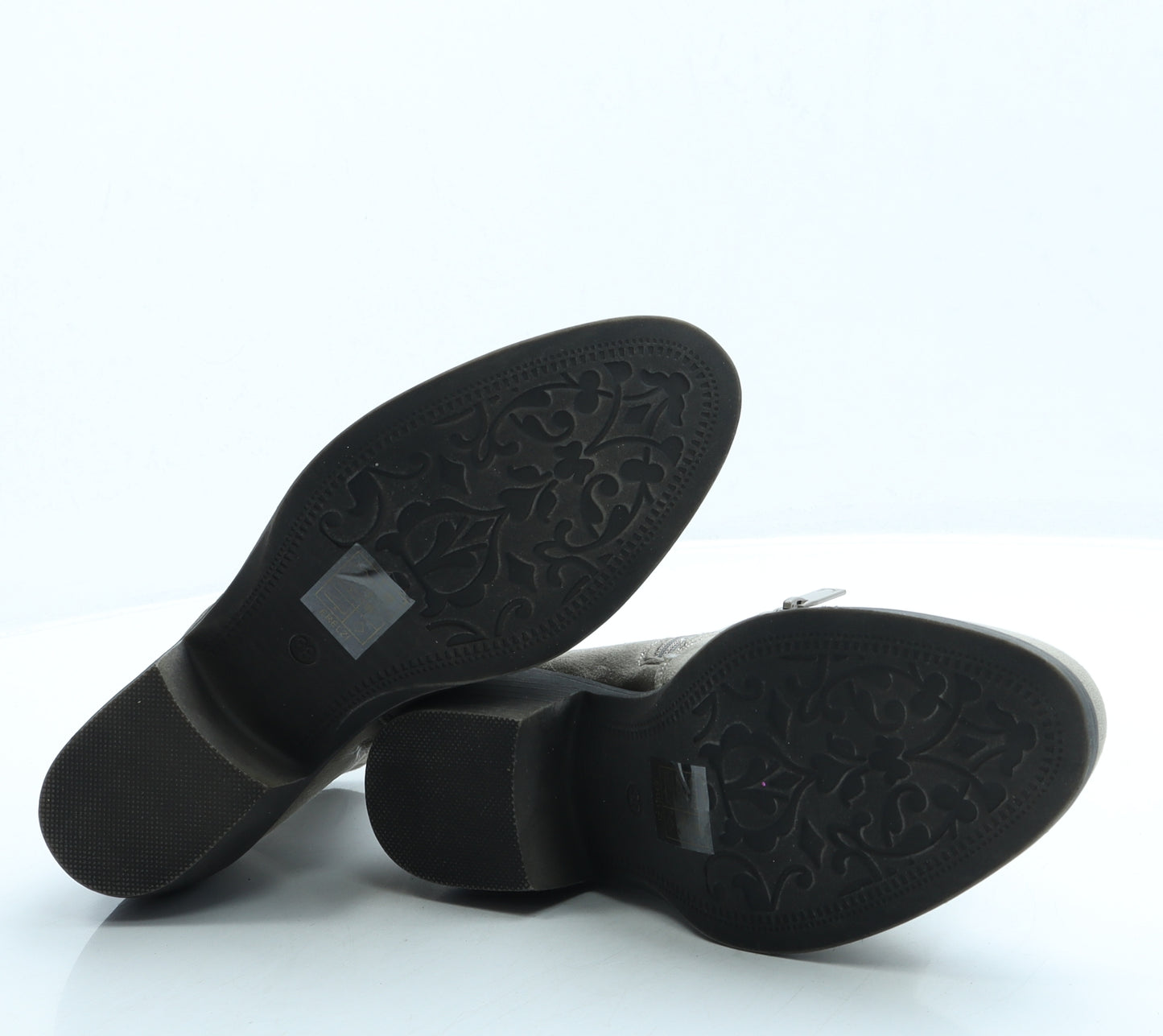 By Mod Womens Grey Suede Bootie Boot UK 5 38