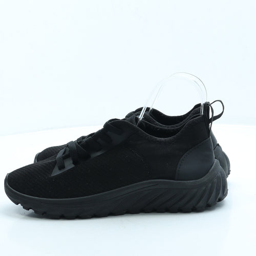 PEP&CO Mens Black Polyester Trainer UK 7