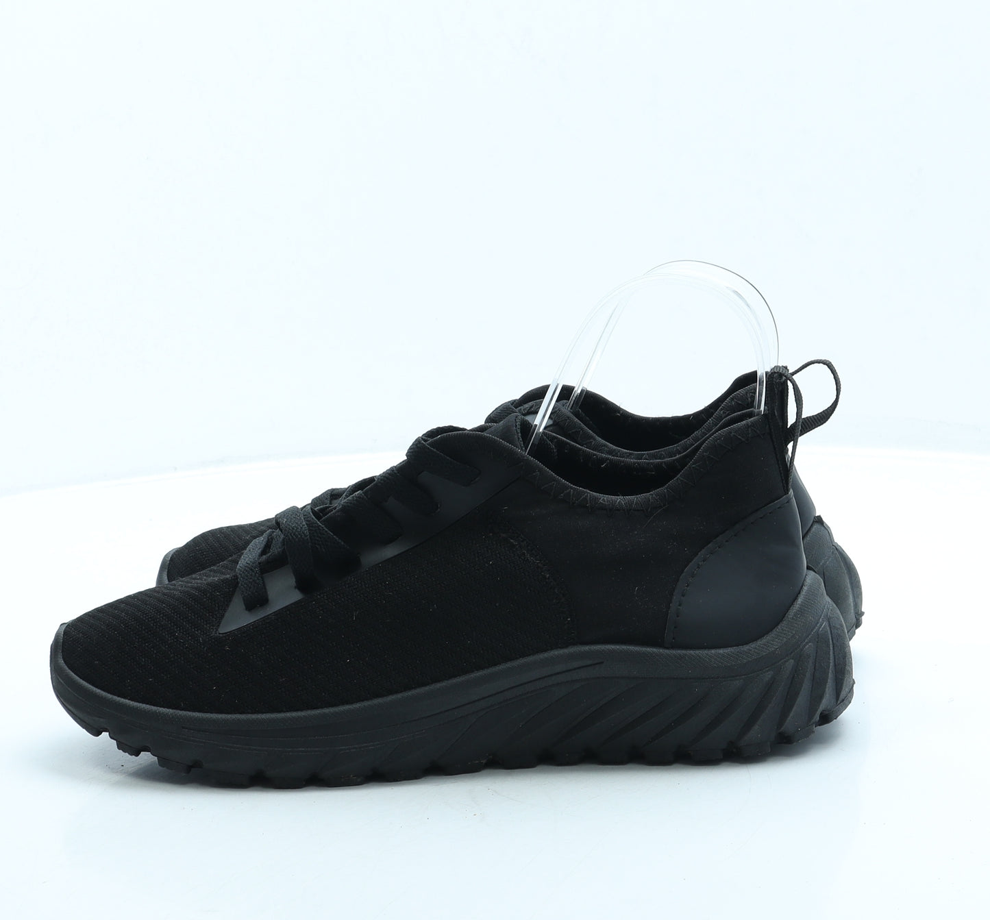 PEP&CO Mens Black Polyester Trainer UK 7