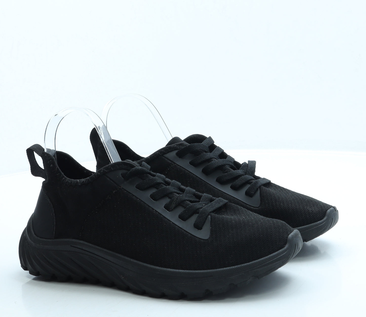 PEP&CO Mens Black Polyester Trainer UK 7