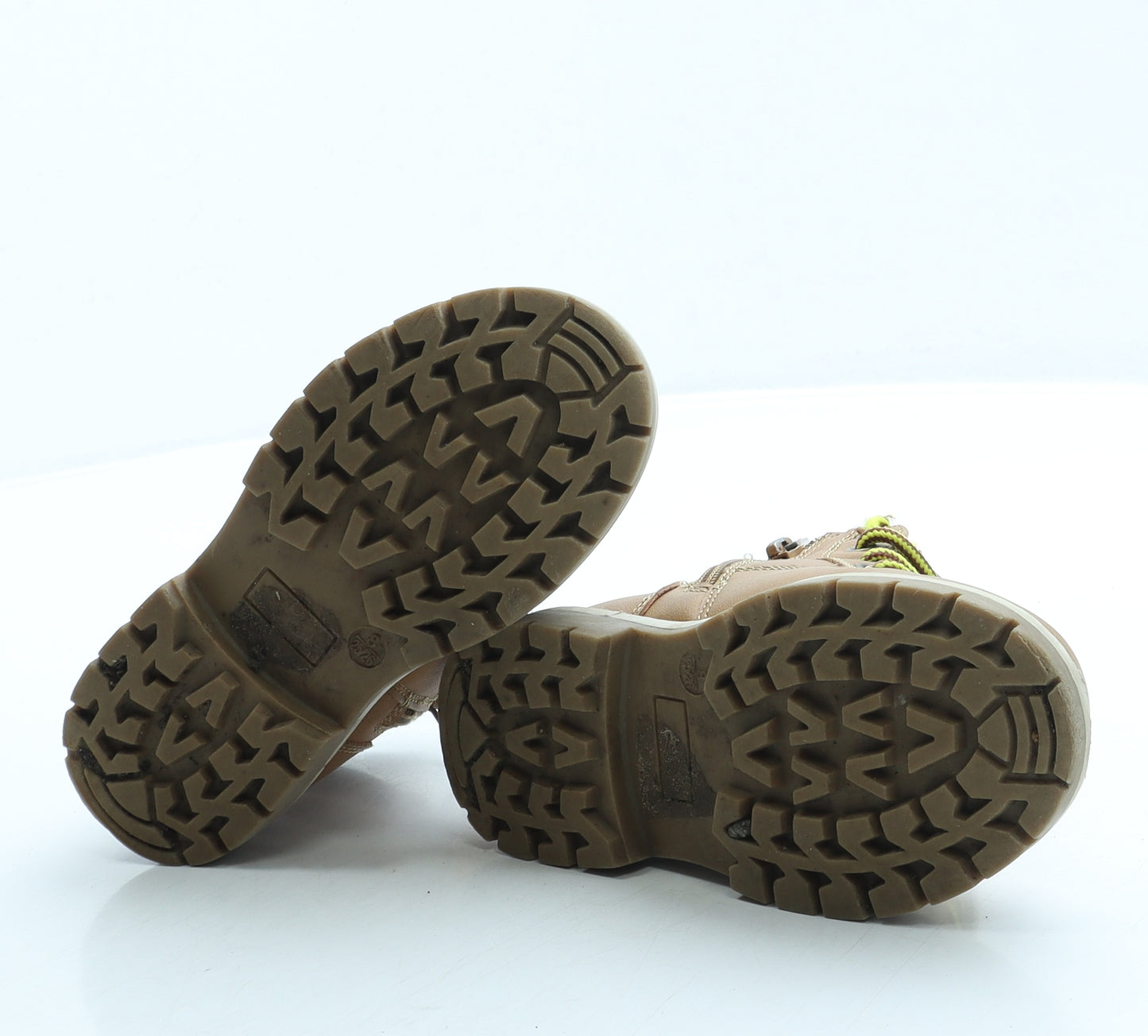 Primark Boys Brown Polyester Combat Boot UK 8 25