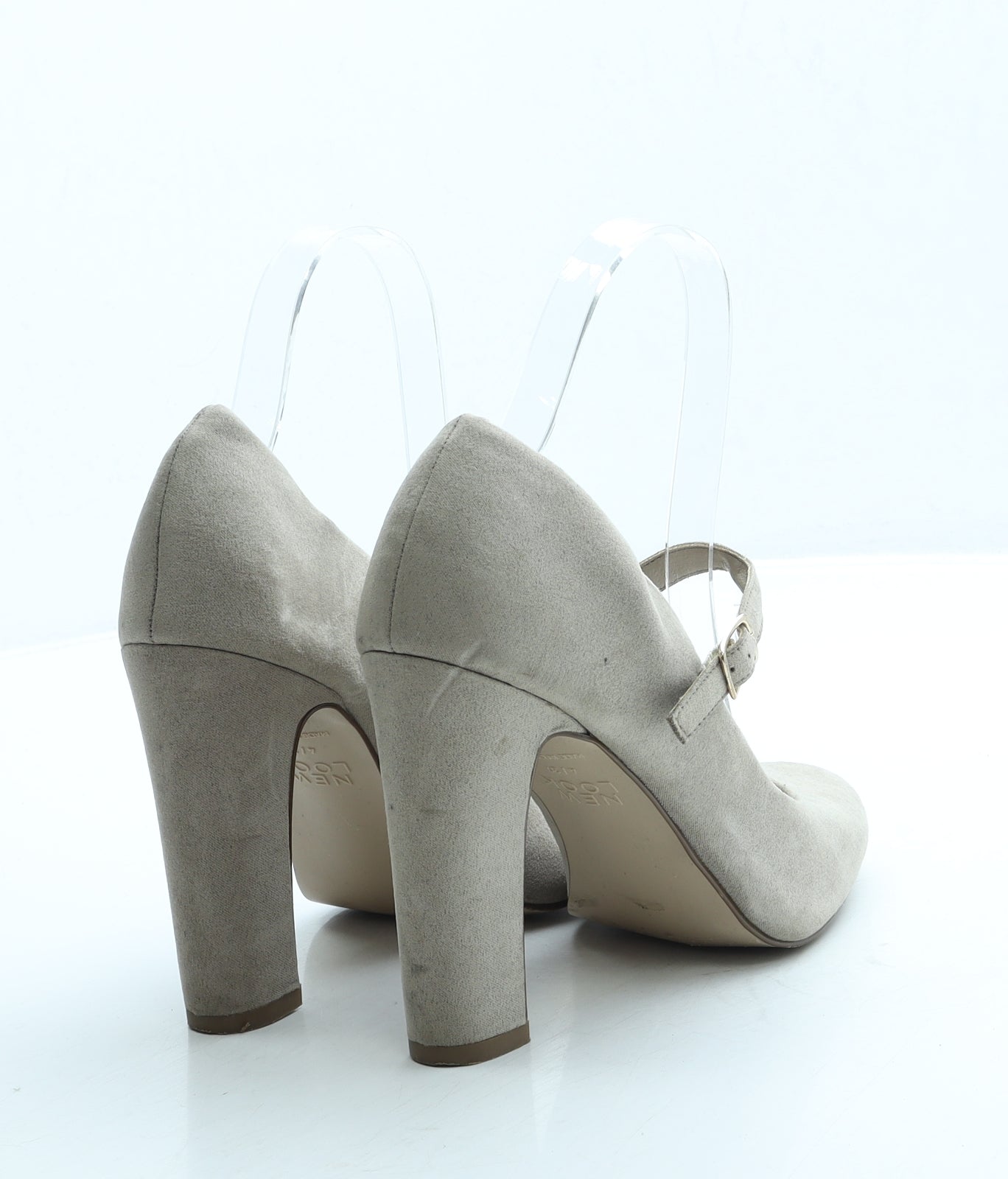 New Look Womens Beige Suede Court Heel UK 4 37
