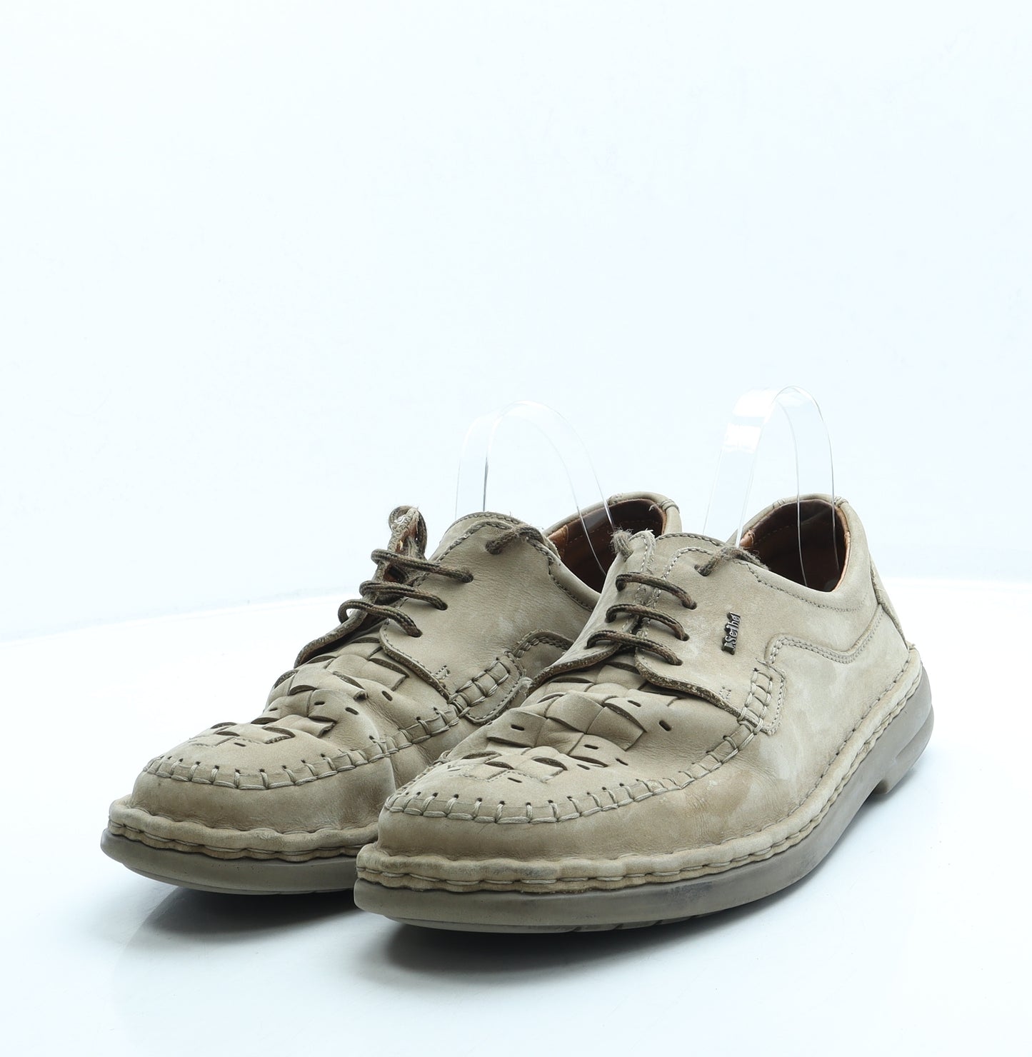Josef Seibel Mens Beige Polyester Boat Shoe Casual UK 11 45