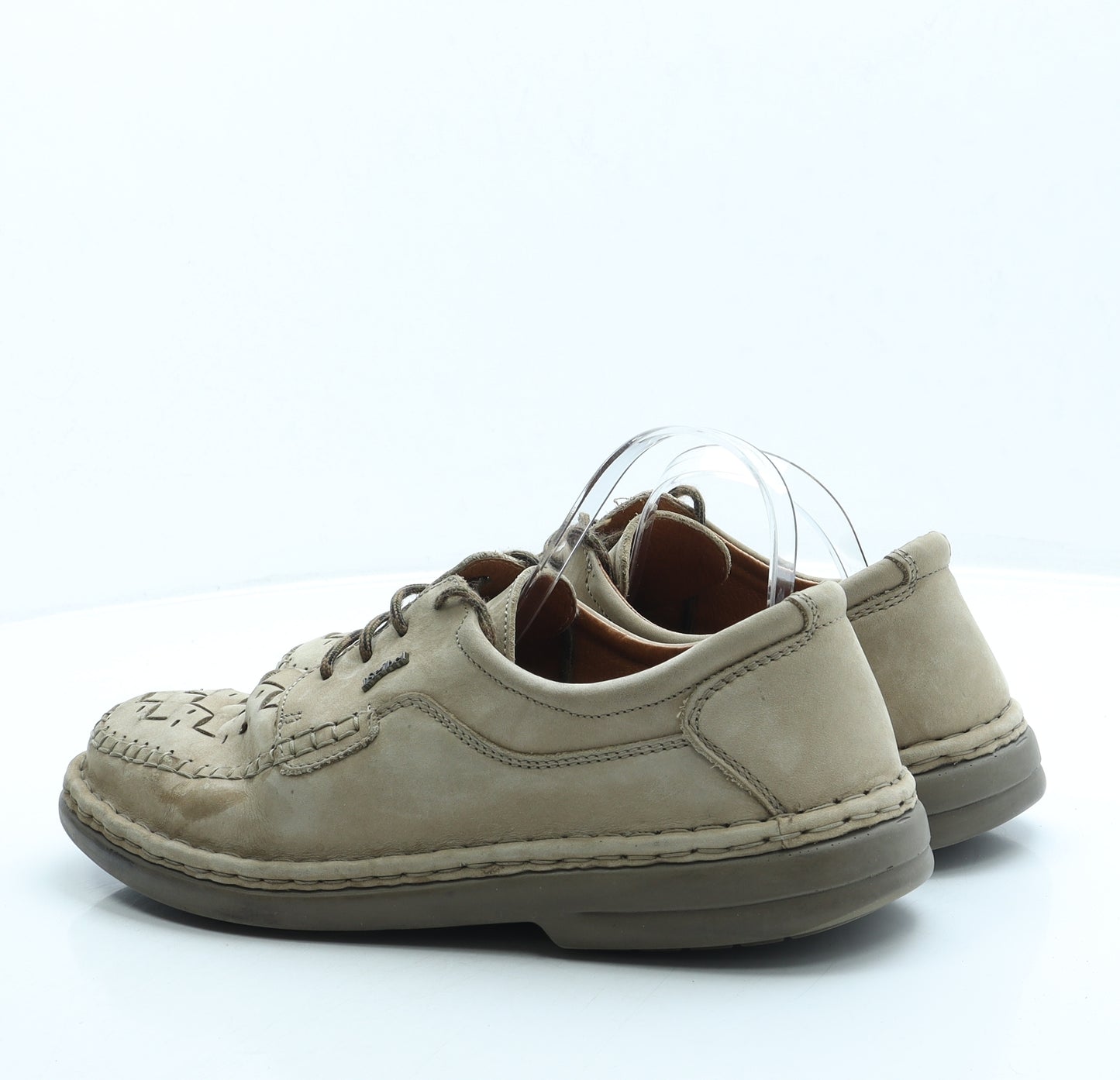 Josef Seibel Mens Beige Polyester Boat Shoe Casual UK 11 45