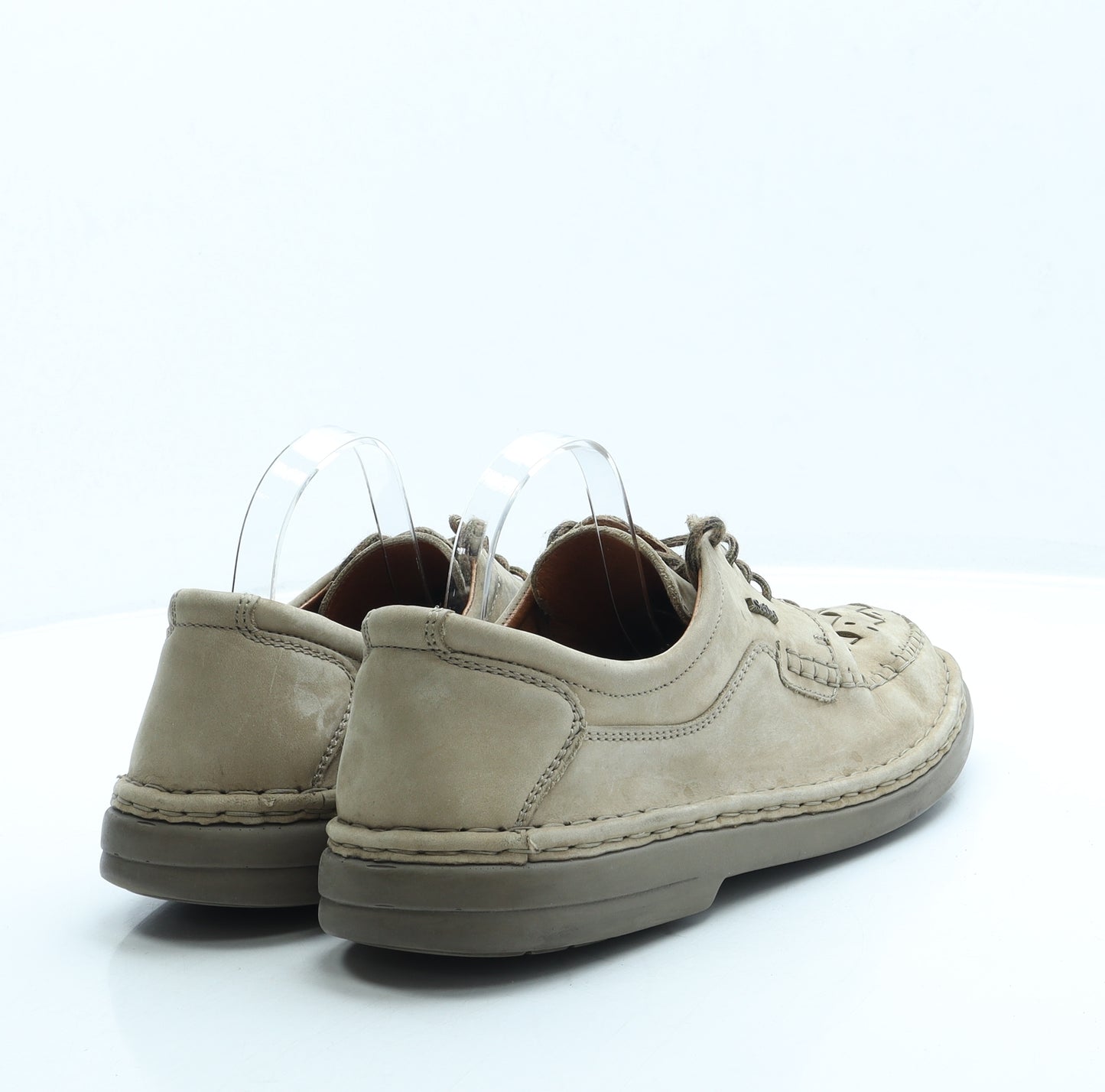 Josef Seibel Mens Beige Polyester Boat Shoe Casual UK 11 45