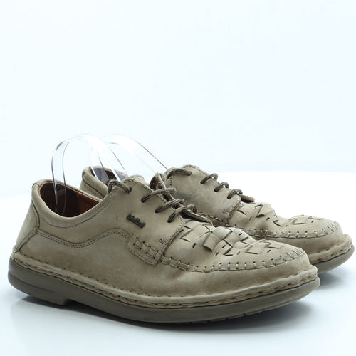 Josef Seibel Mens Beige Polyester Boat Shoe Casual UK 11 45