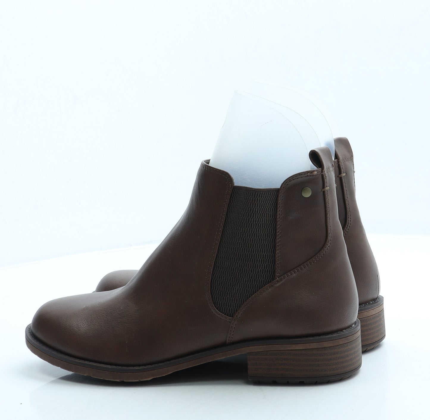 Good for the Sole Womens Brown Leather Chelsea Boot UK 8