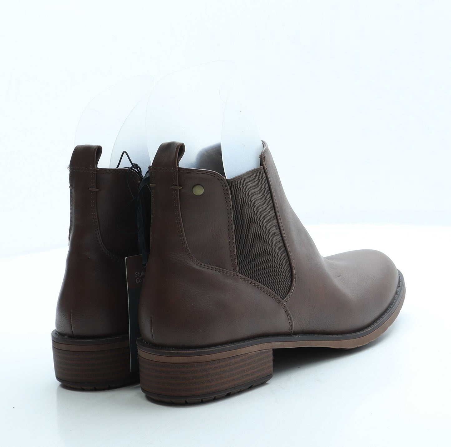 Good for the Sole Womens Brown Leather Chelsea Boot UK 8