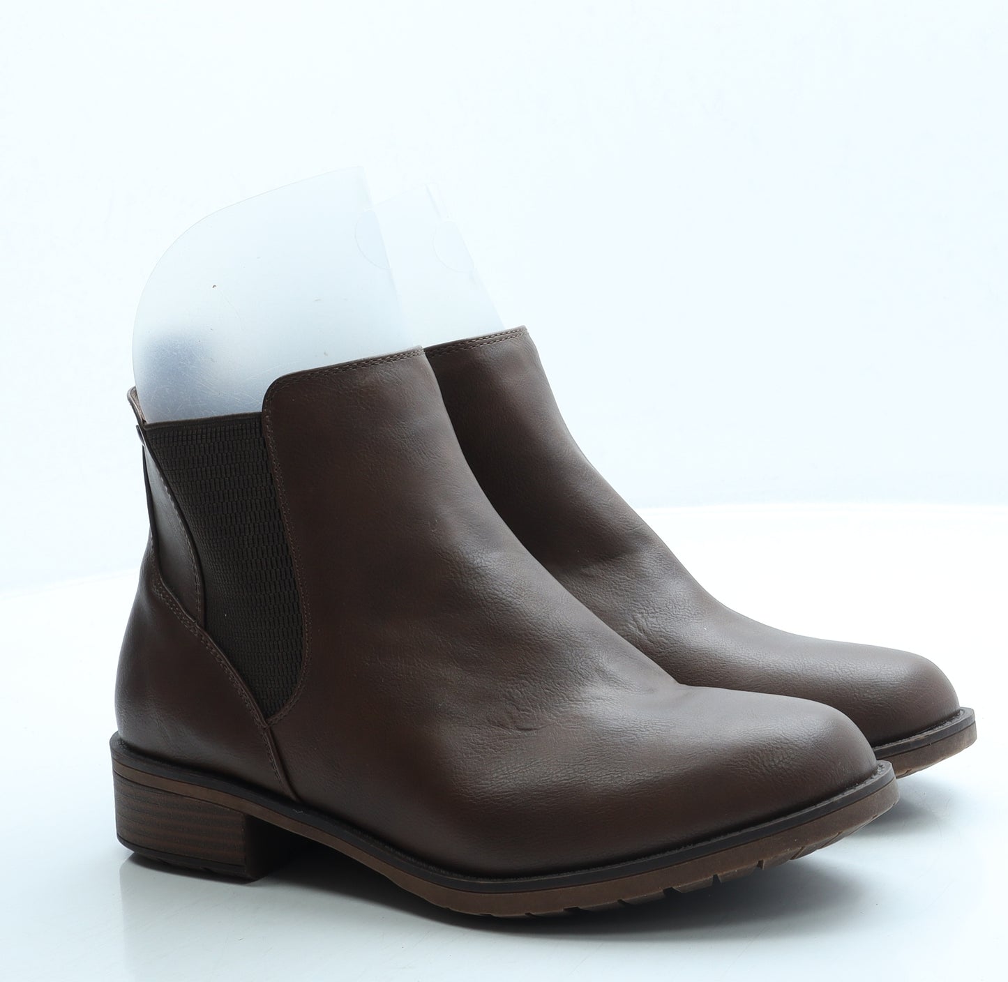 Good for the Sole Womens Brown Leather Chelsea Boot UK 8