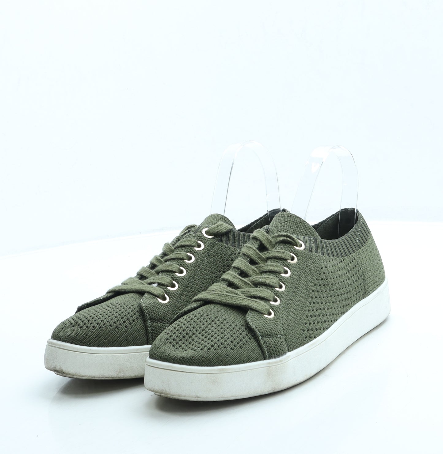 Solea Womens Green Polyester Trainer UK 7 40