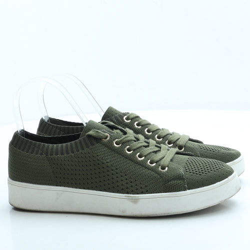 Solea Womens Green Polyester Trainer UK 7 40