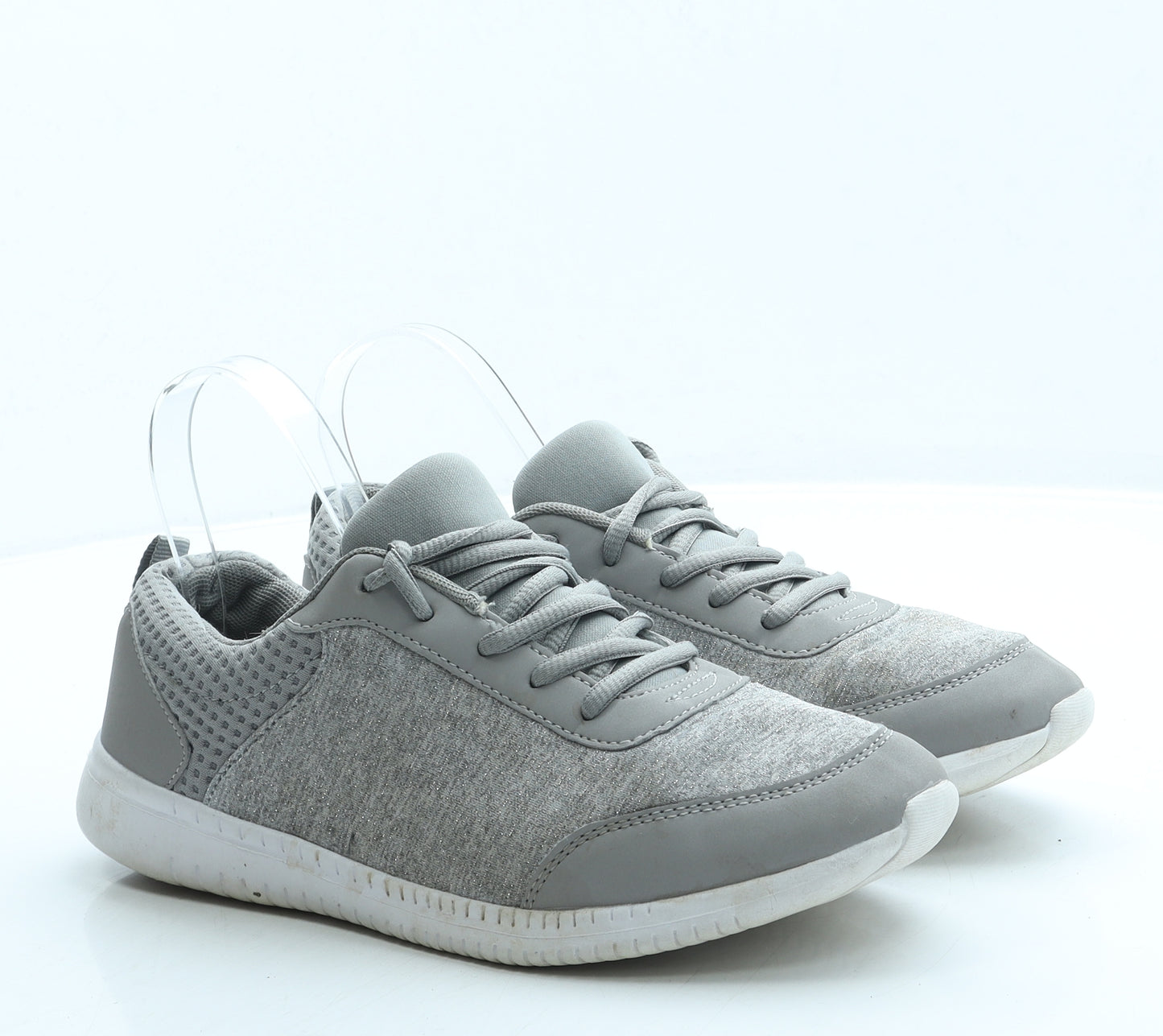 F&F Womens Grey Polyester Trainer UK 6.5 40