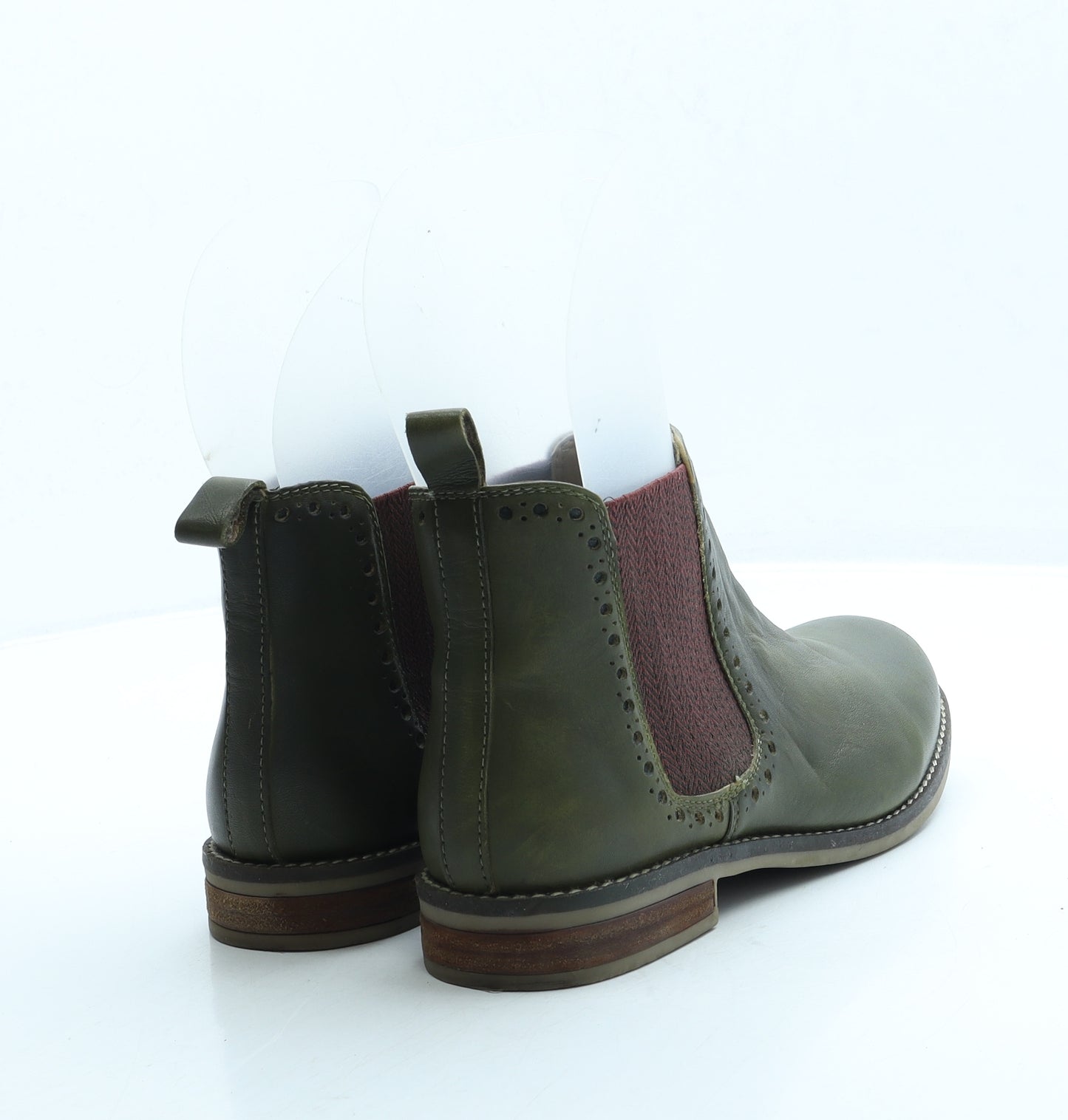 Cipriata Womens Green Leather Chelsea Boot UK 6