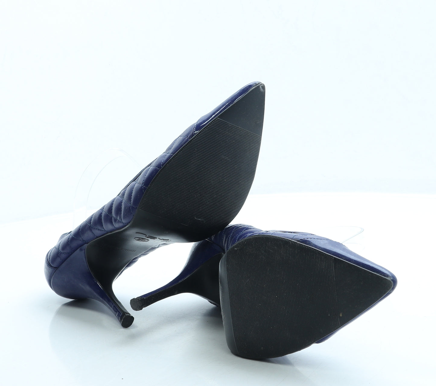 New Look Womens Blue Leather Court Heel UK 8 41