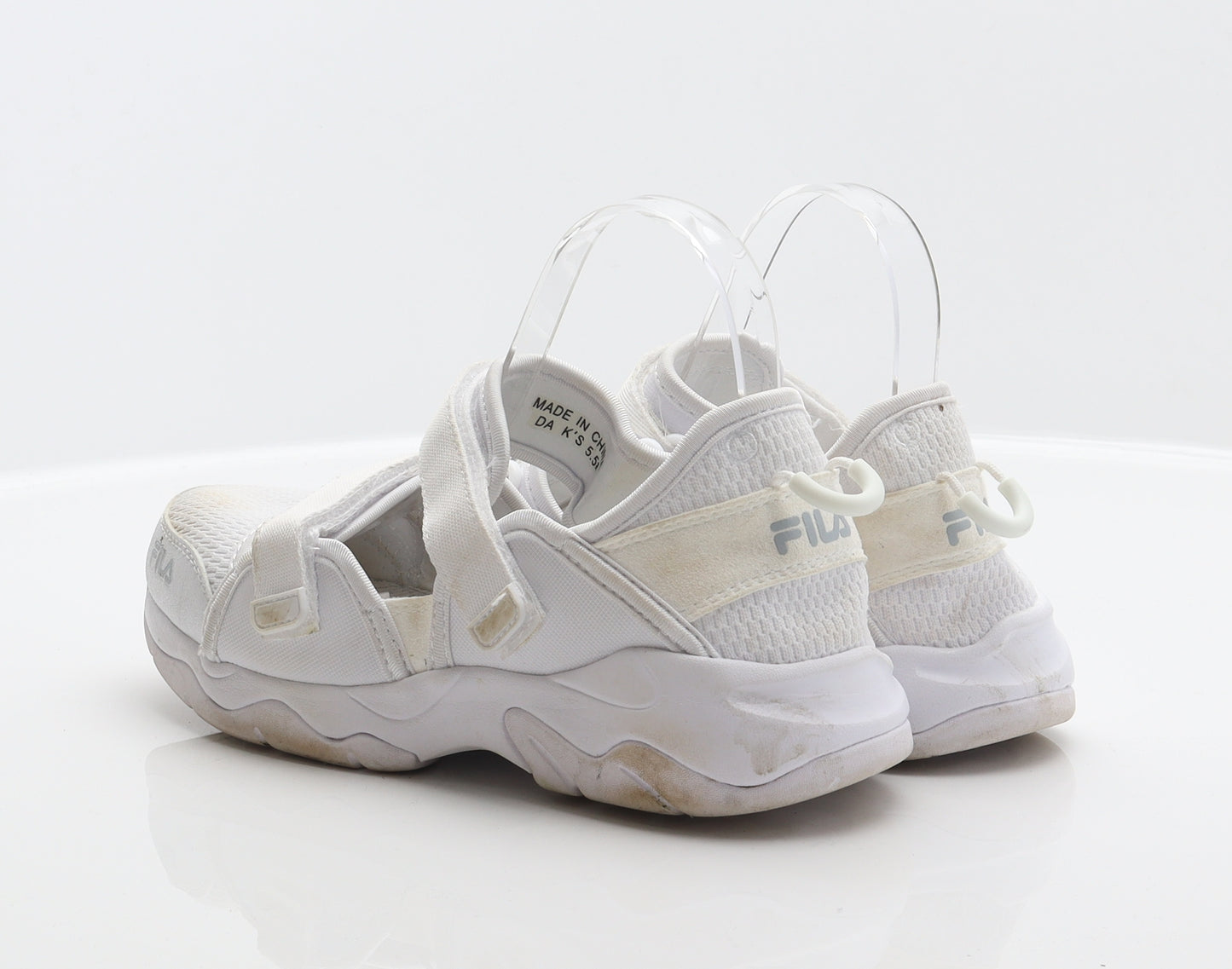 FILA Womens White Synthetic Trainer UK 5.5