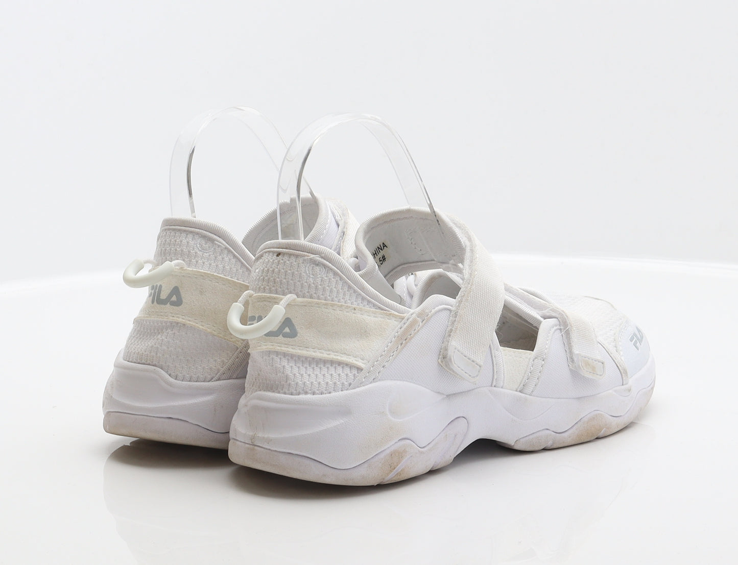 FILA Womens White Synthetic Trainer UK 5.5