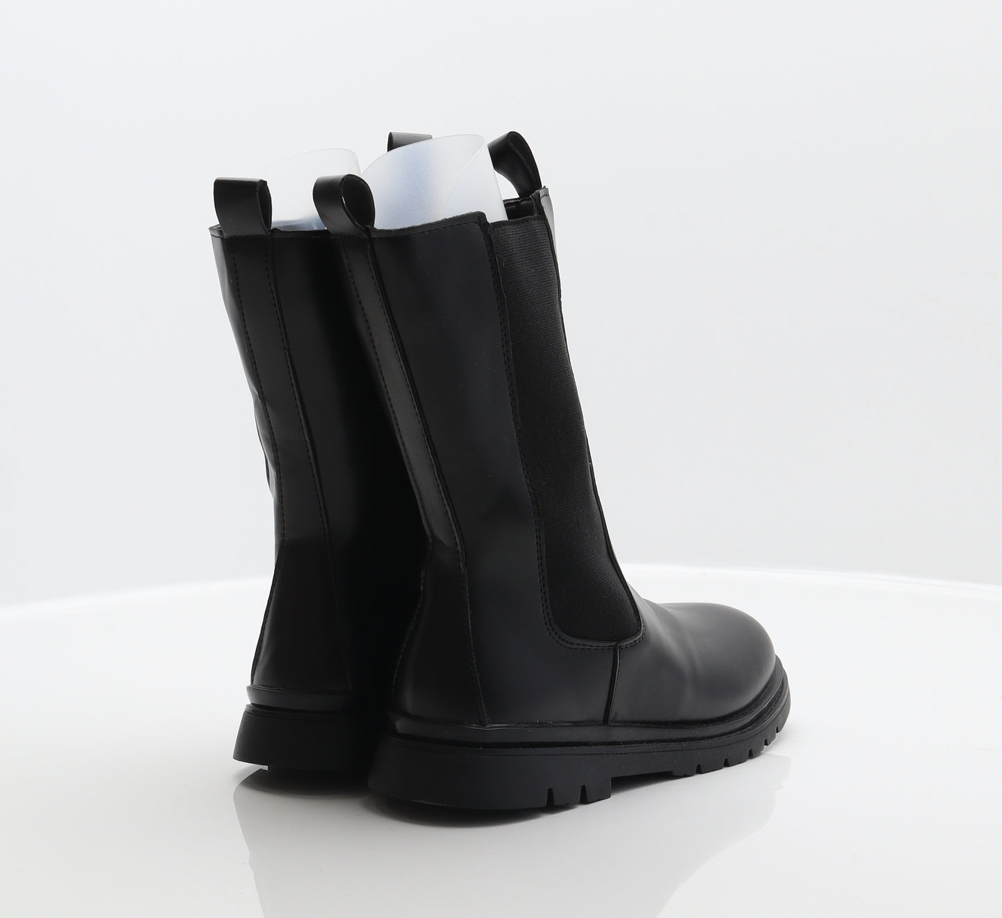 Preworn Womens Black Synthetic Chelsea Boot UK 3.5 36