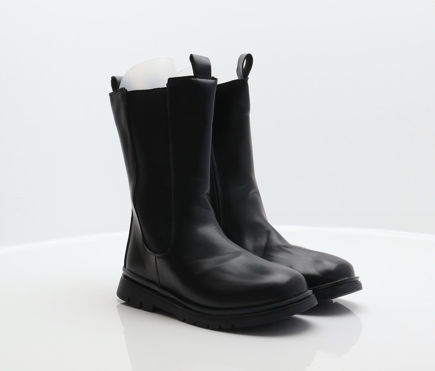 Preworn Womens Black Synthetic Chelsea Boot UK 3.5 36