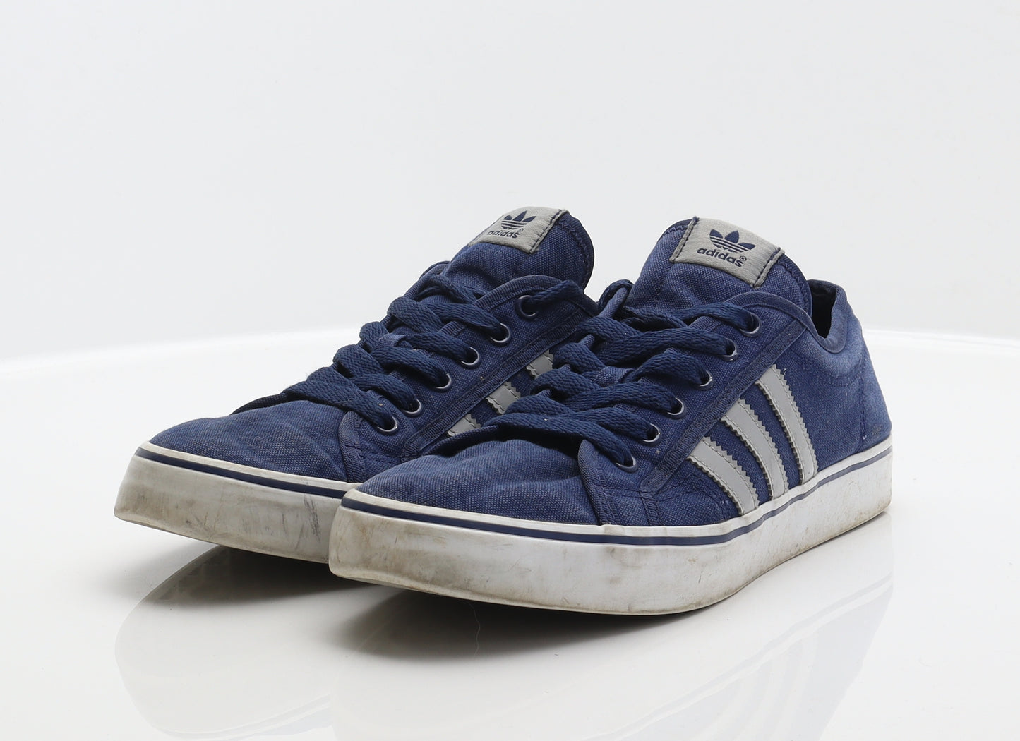 adidas Mens Blue Striped Fabric Trainer UK 10