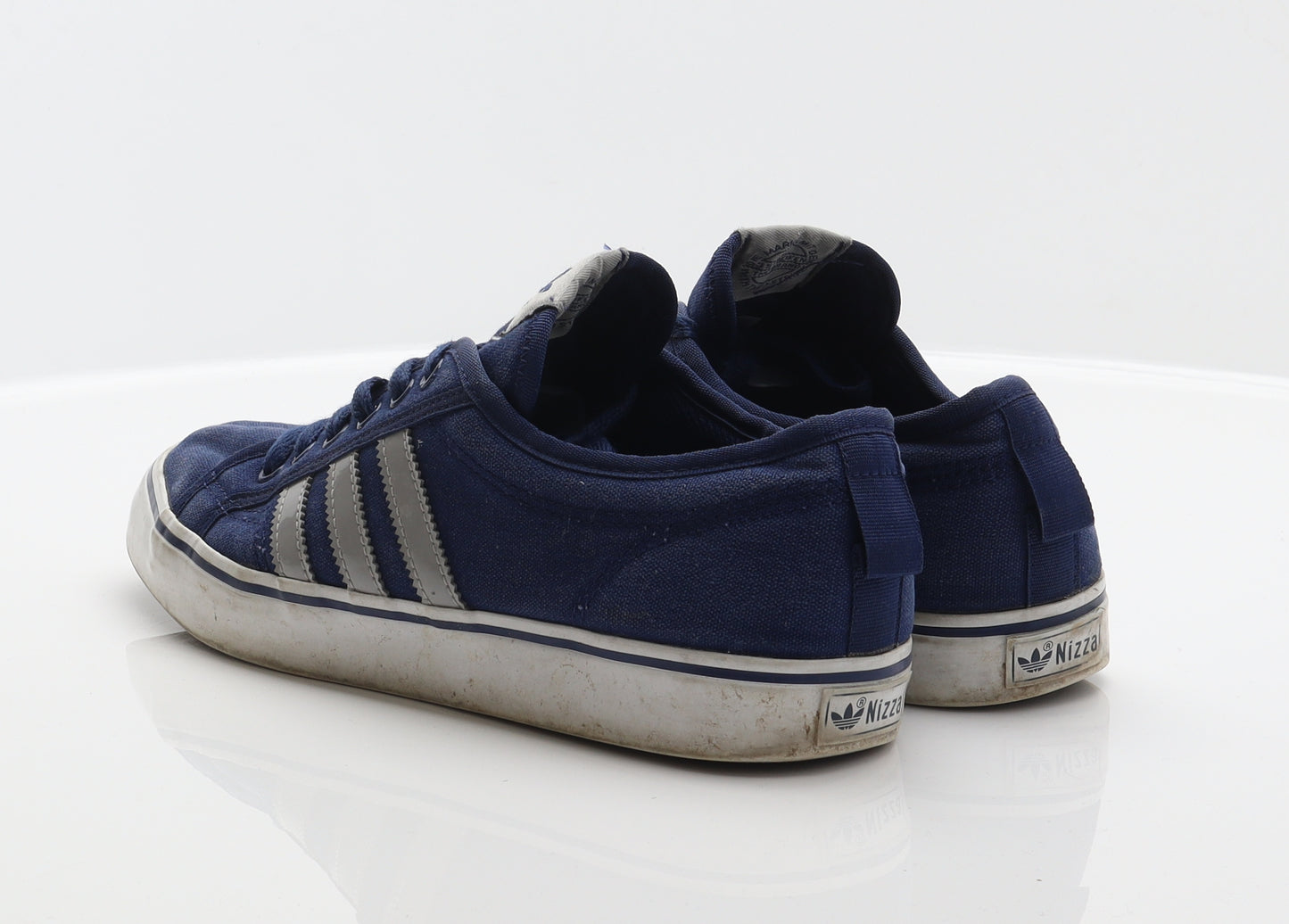 adidas Mens Blue Striped Fabric Trainer UK 10