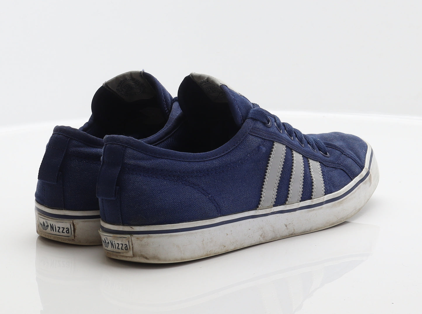 adidas Mens Blue Striped Fabric Trainer UK 10