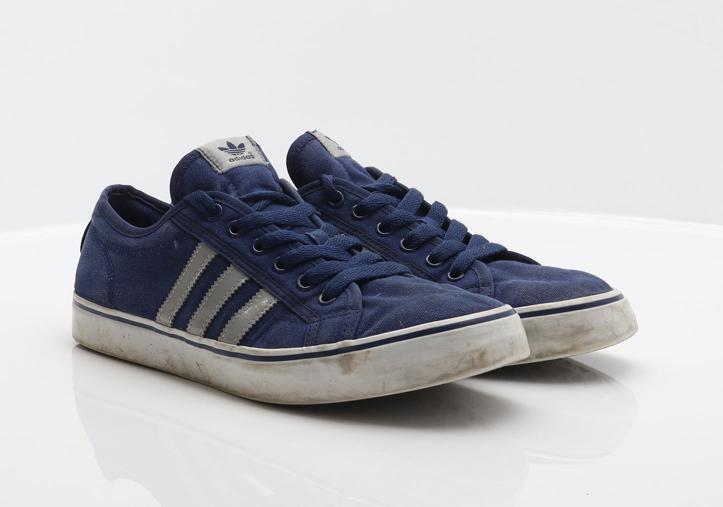 adidas Mens Blue Striped Fabric Trainer UK 10