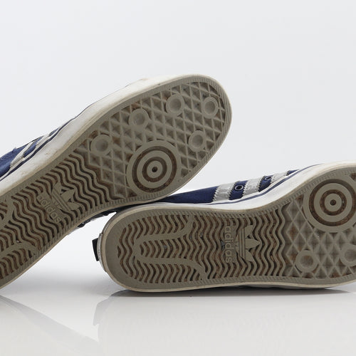 adidas Mens Blue Striped Fabric Trainer UK 10