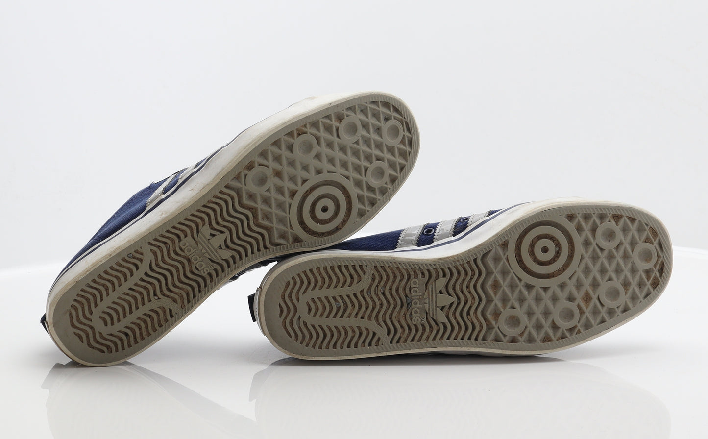 adidas Mens Blue Striped Fabric Trainer UK 10