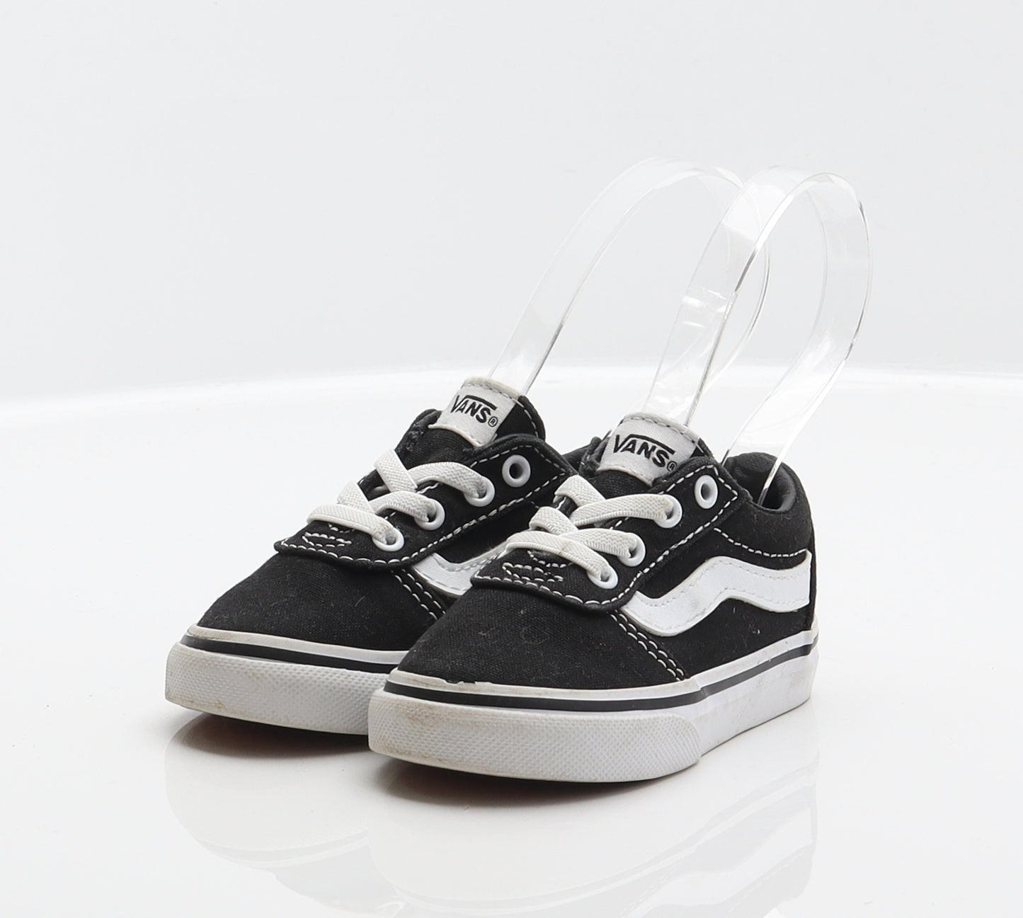 VANS Unisex Baby & Toddler Black Fabric Sneaker Trainer UK 4.5 21