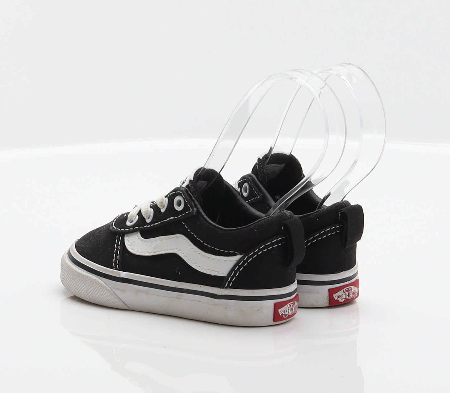 VANS Unisex Baby & Toddler Black Fabric Sneaker Trainer UK 4.5 21