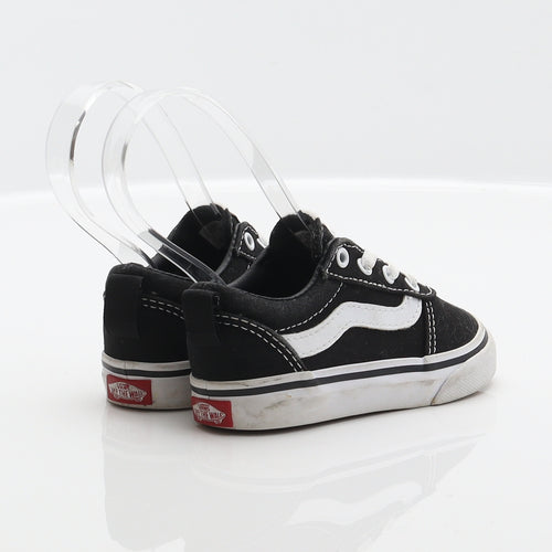 VANS Unisex Baby & Toddler Black Fabric Sneaker Trainer UK 4.5 21