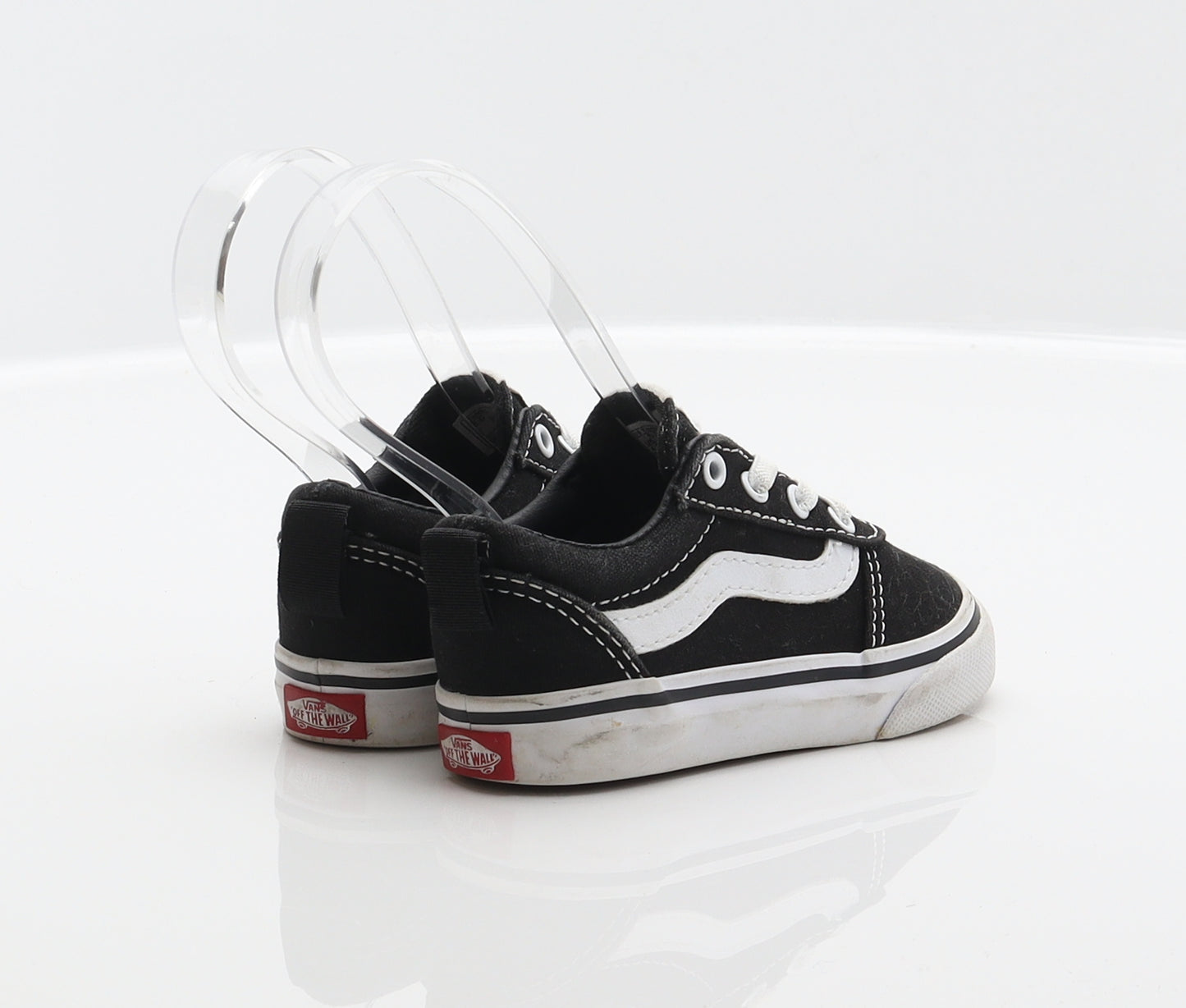 VANS Unisex Baby & Toddler Black Fabric Sneaker Trainer UK 4.5 21