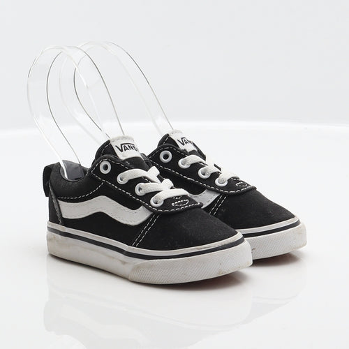 VANS Unisex Baby & Toddler Black Fabric Sneaker Trainer UK 4.5 21