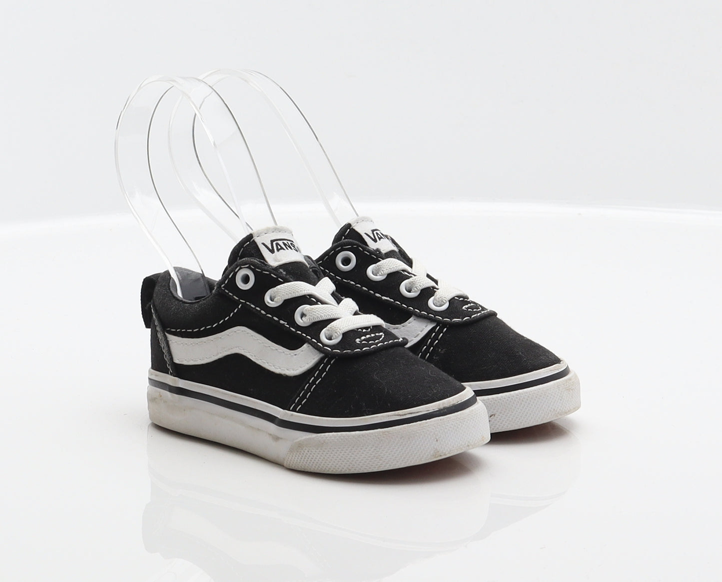 VANS Unisex Baby & Toddler Black Fabric Sneaker Trainer UK 4.5 21