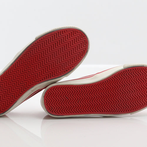 F&F Girls Red Polyester Slip On Flat UK 12 31
