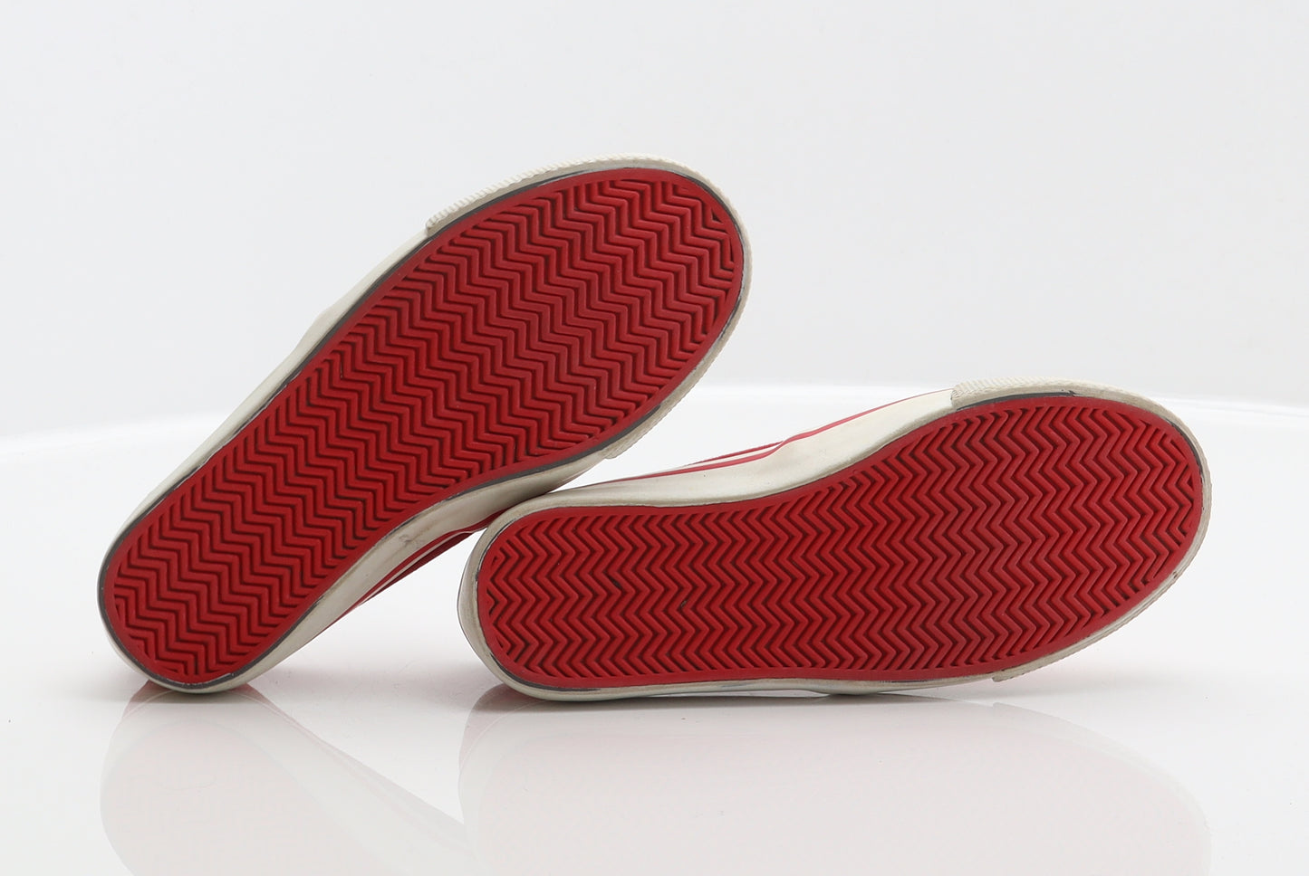 F&F Girls Red Polyester Slip On Flat UK 12 31