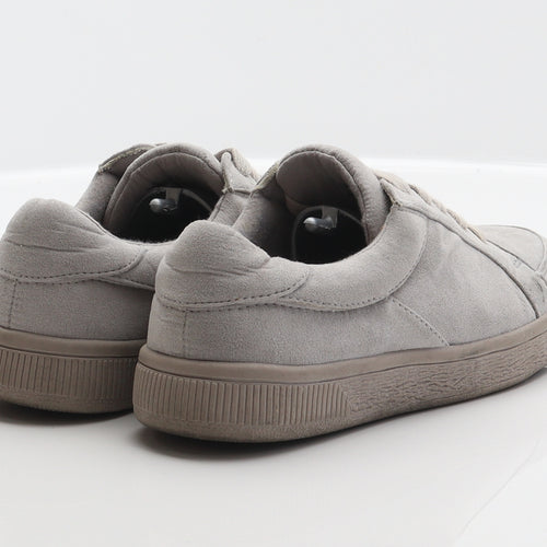 New Look Girls Grey Polyester Trainer UK 2 35