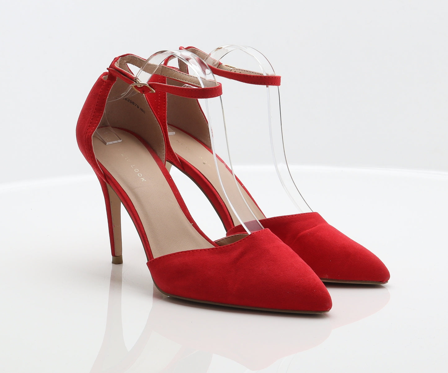 New Look Womens Red Polyester D'Orsay Heel UK 7 40