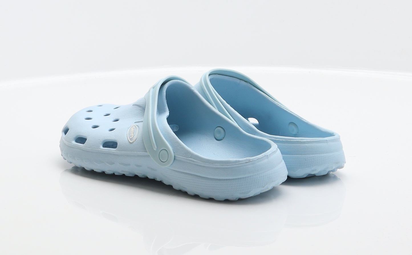 Gekko's Boys Blue Spotted Rubber Clog Casual UK 2