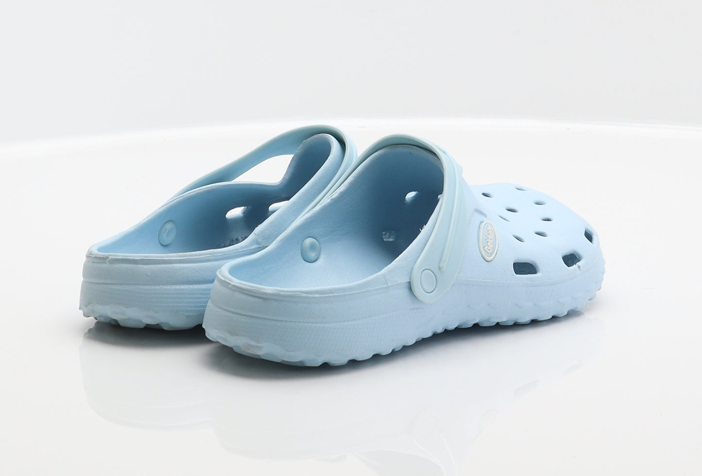 Gekko's Boys Blue Spotted Rubber Clog Casual UK 2