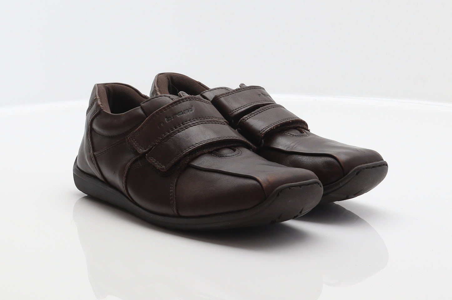 NEXT Boys Brown Leather Trainer UK 1