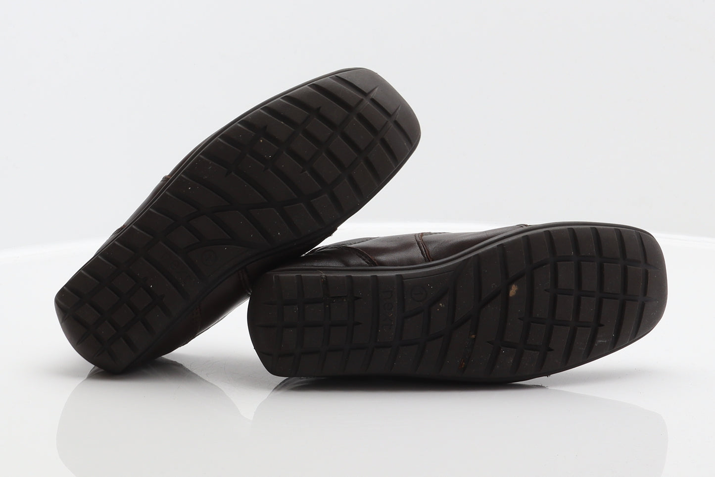 NEXT Boys Brown Leather Trainer UK 1