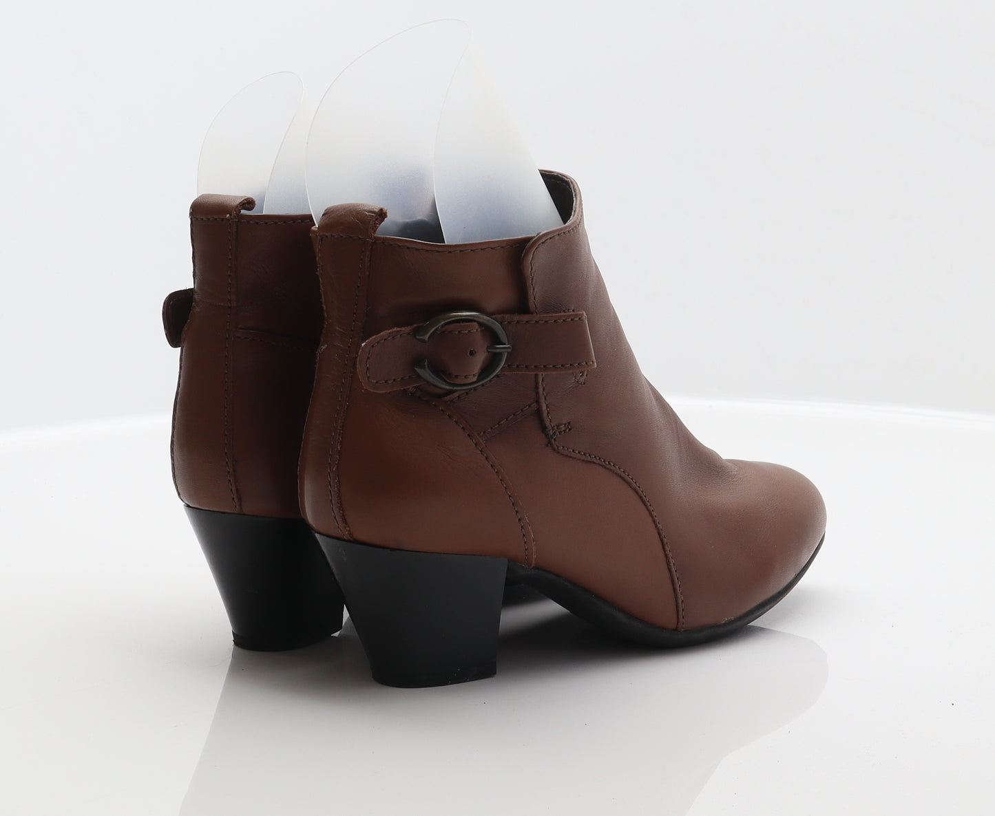 TLC Womens Brown Leather Biker Boot UK 5 38