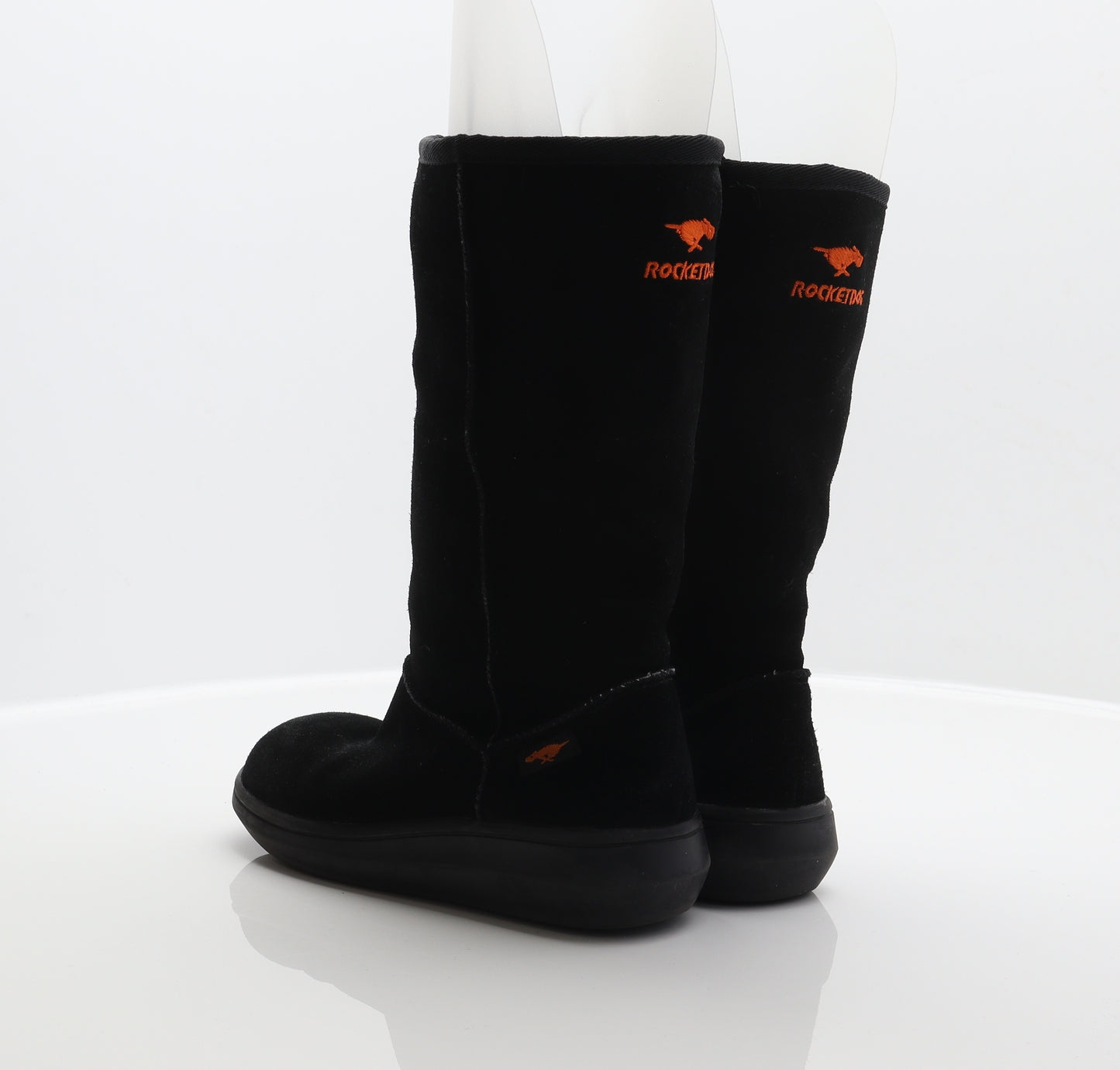 Rocket Dog Womens Black Suede Shearling Style Boot UK 3 36