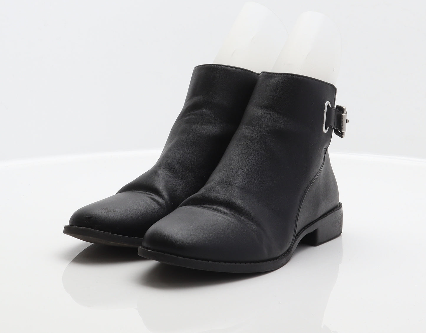 Miss Selfridge Womens Black Synthetic Biker Boot UK 5 38