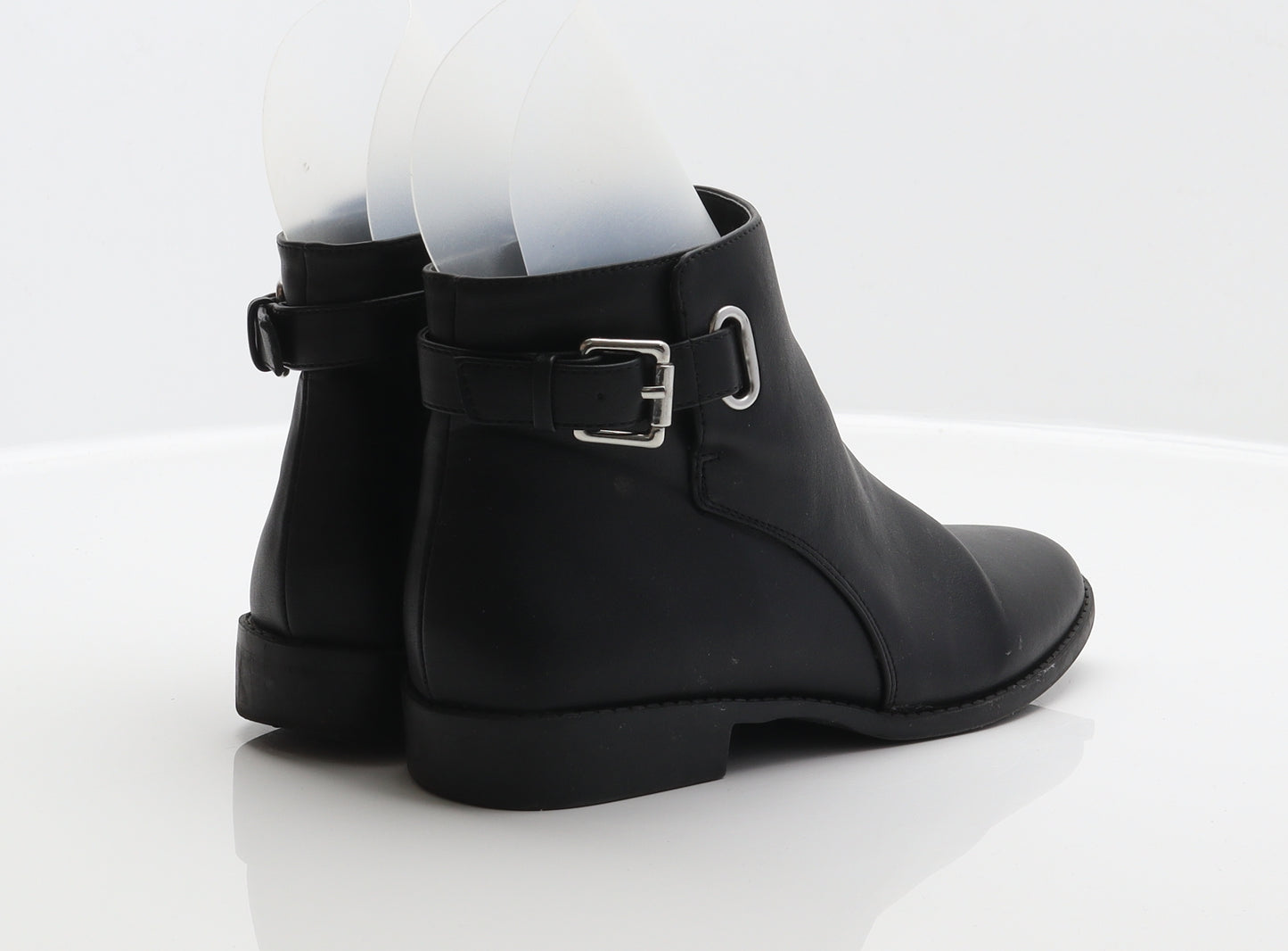 Miss Selfridge Womens Black Synthetic Biker Boot UK 5 38