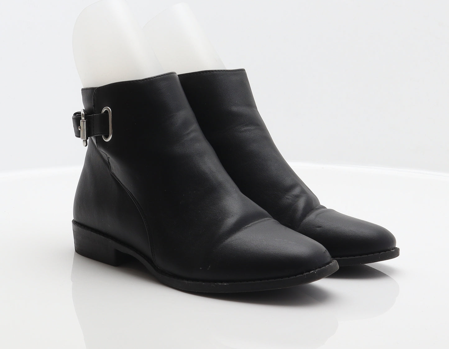 Miss Selfridge Womens Black Synthetic Biker Boot UK 5 38