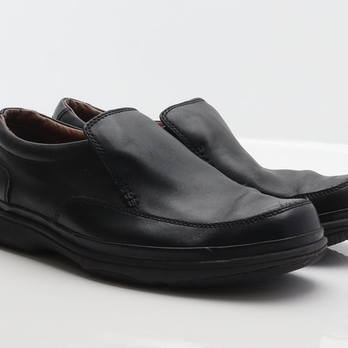 Clarks Mens Black Leather Loafer Casual UK 10