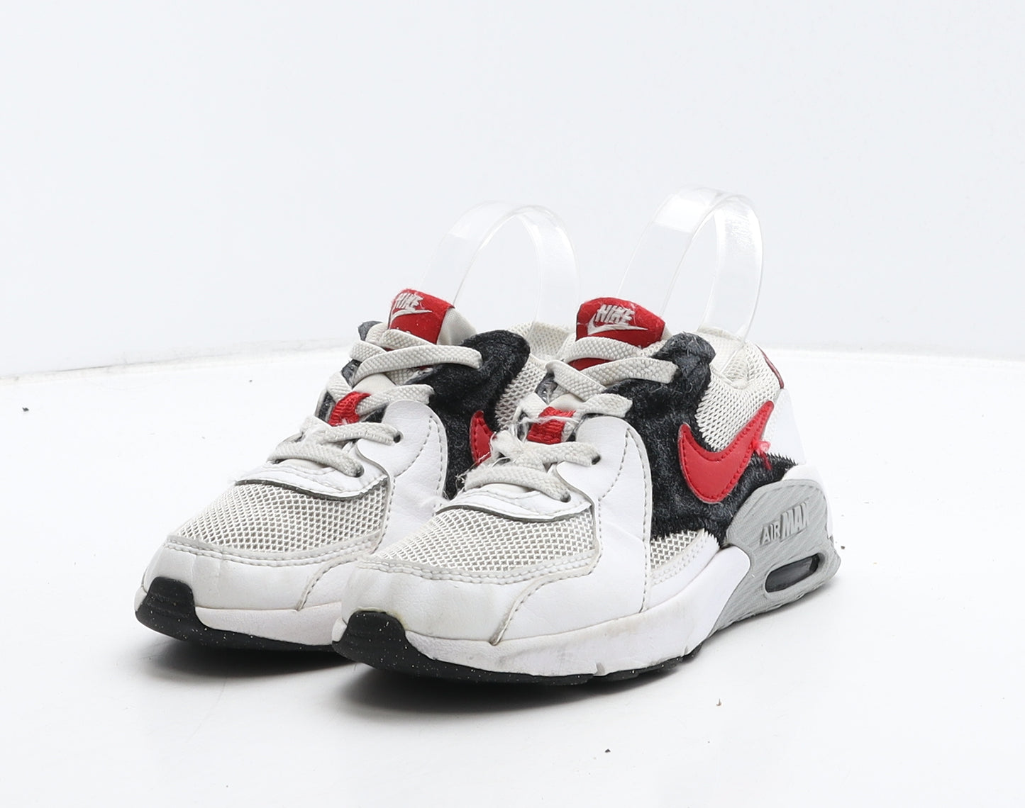 Nike Boys White Colourblock Leather Trainer UK 11 28